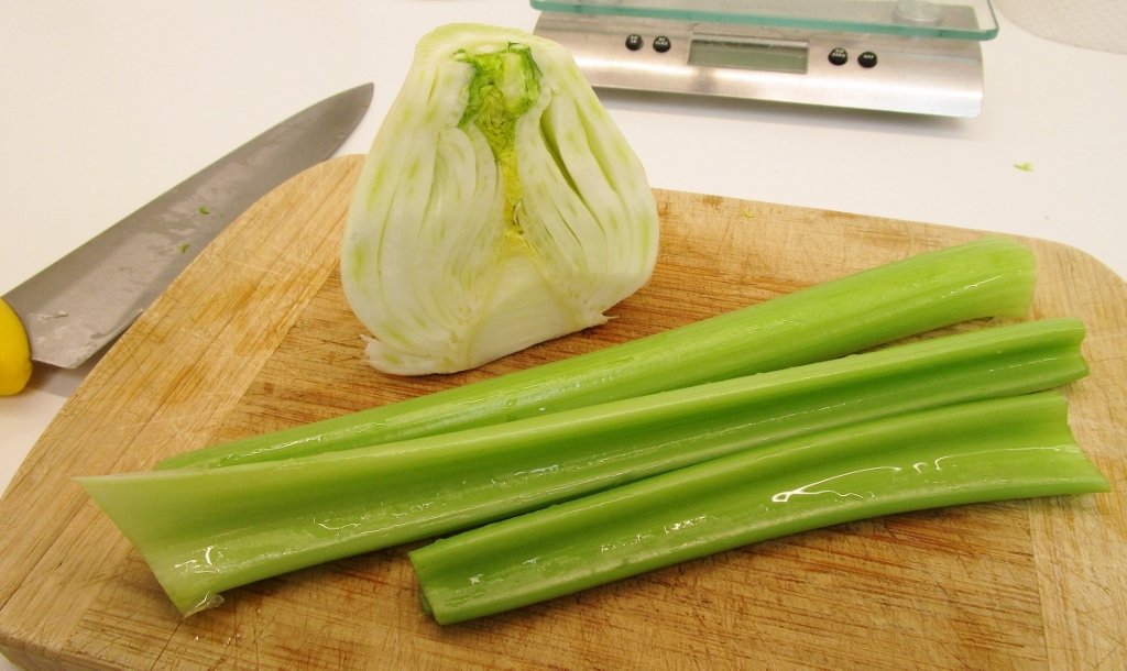 Fennel and Celery for a salad